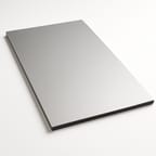 3mm silver satin-finish aluminium composite panel, 3050 × 1500 mm