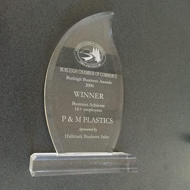 Lase Engraved Acrylic Trophy rotated