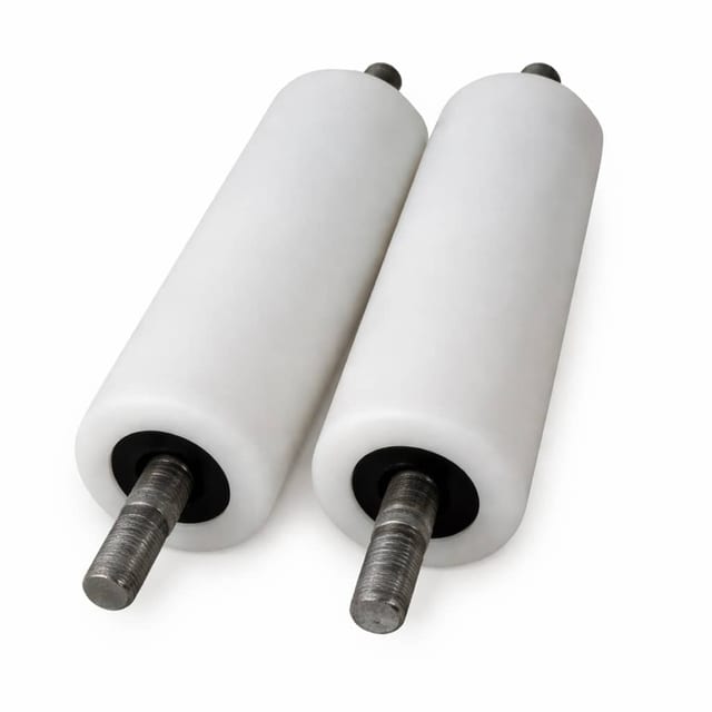 Machined HDPE rollers