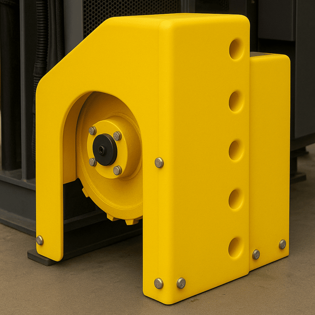 Yellow HDPE Machine Guard
