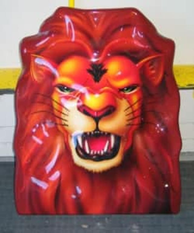 vacuum formed lion face