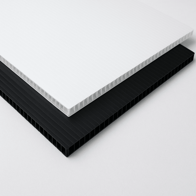 White and Black Corflute